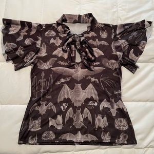 Small BlackMilk Gone Batty Flouncy Top